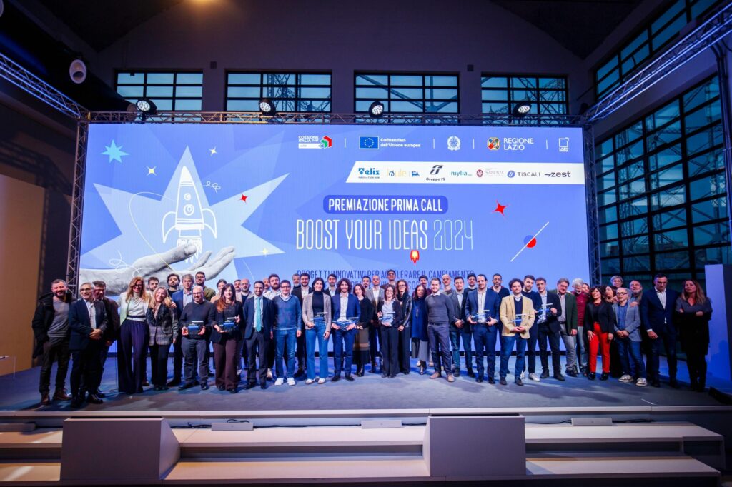 Foto di gruppo dei vincitori della I Call 2025 di Boost your Ideas